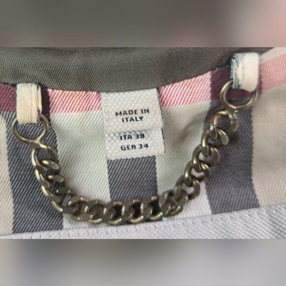 Burberry Queensborough Trench Coat Jacket Army Green Garbardine Mid-Length 4 US - Picture 11 of 16